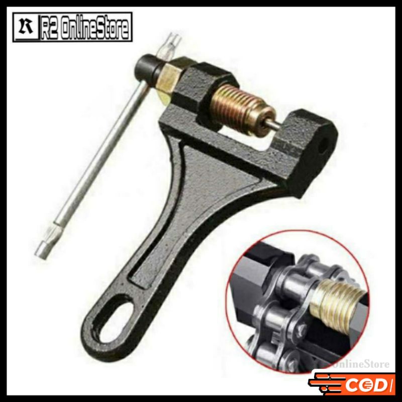 TaffSPORT Alat Pemotong Rantai Sepeda Motor Chain Breaker 420 428 530 - Black - Alat Pemotong Rantai