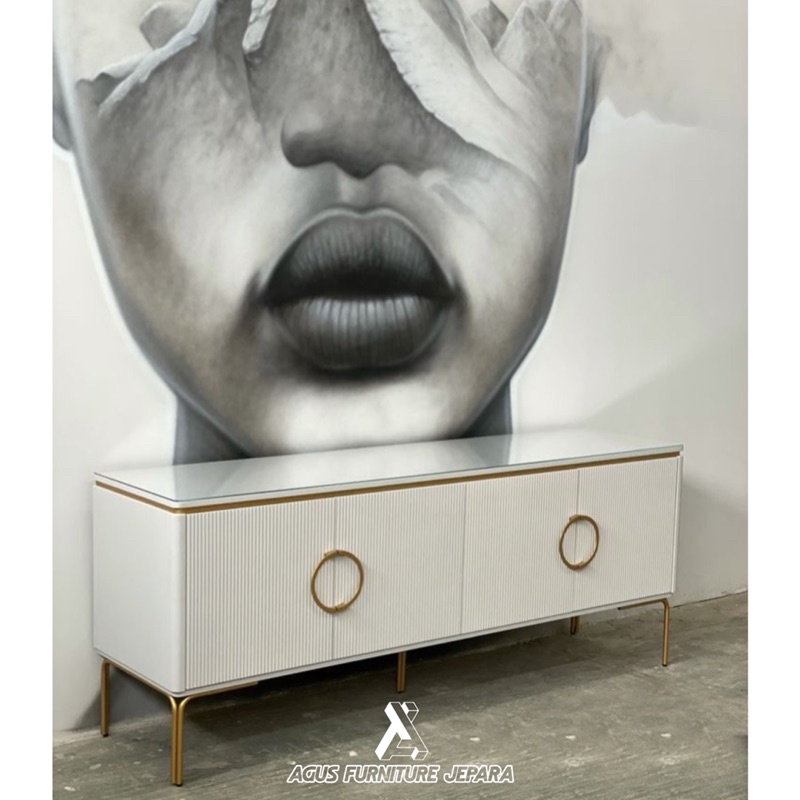 MEJA CABINET DUCO CREDENZA MODEL (cabinet tv meja tv meja pajangan meja industrial)