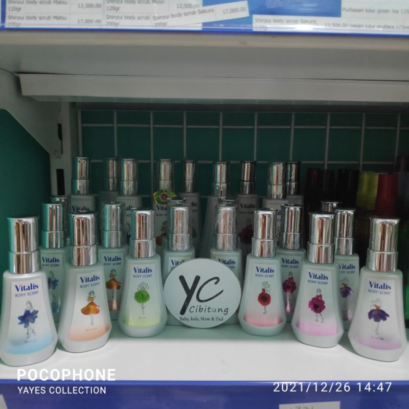 Parfume Vitalis 120 ml spray parfum 60 ml Body Scent perfumed botol remaja Dewasa Perempuan unisex