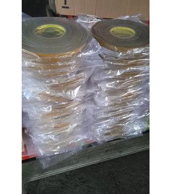 Promo - Double tape 3M Original Dobel tip 25 meter Coklat Kuning