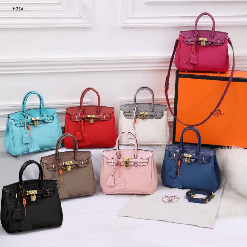 H/m Bag 25Cm  Croco and Togo Leather #H25 ( NO BOX)