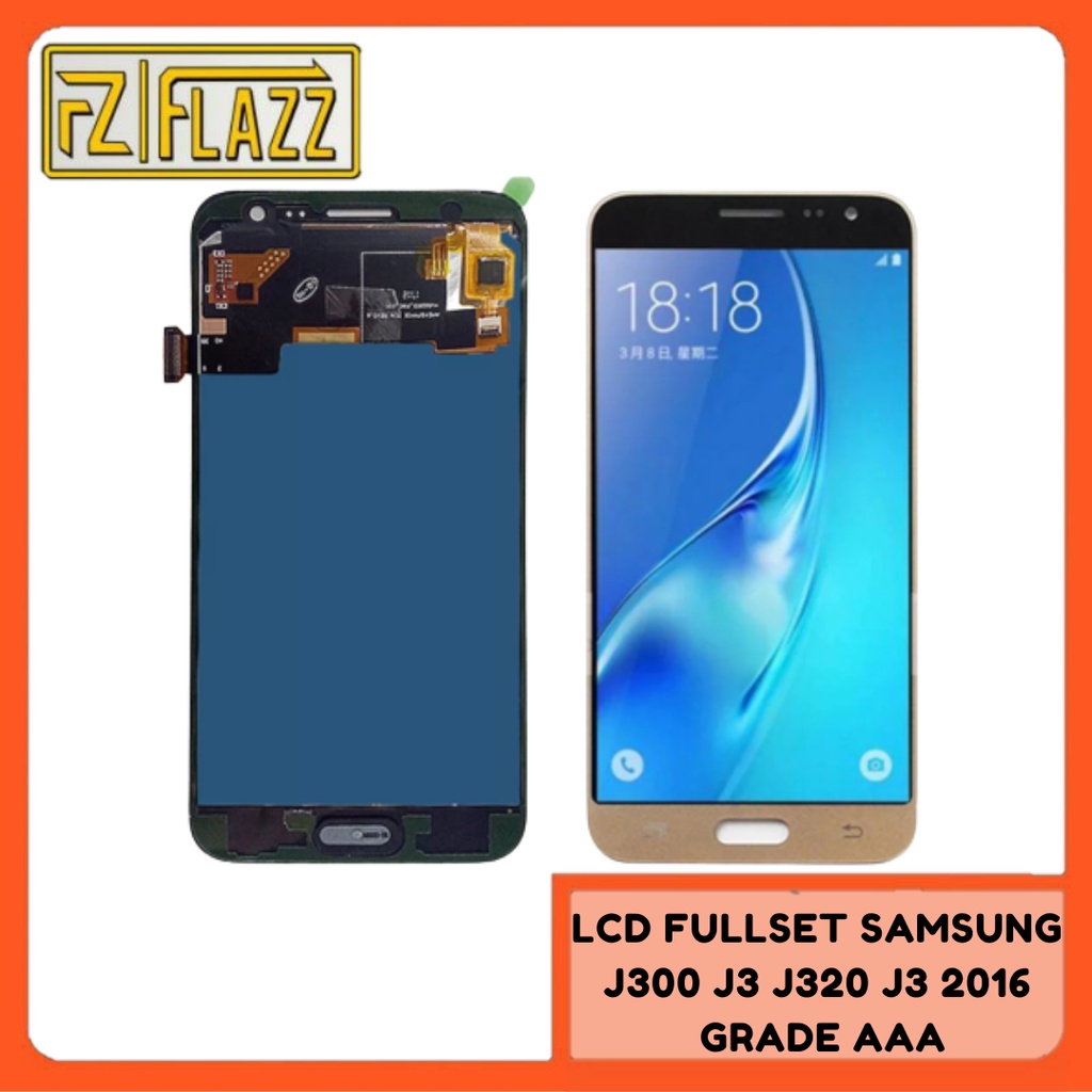 LCD TOUCHSCREEN SAMSUNG J300 J3 J320 GRADE A BLACK WHITE GOLD LCD TS FULLSET SAMSUNG J320