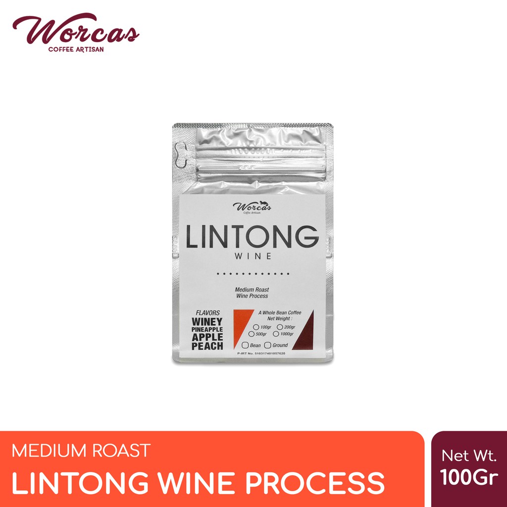 

WORCAS Kopi Arabika Lintong Wine Process 100 Gram - Medium Roast