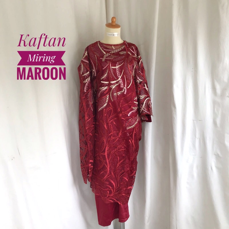 Raline Kaftan Asimetris - Kaftan Miring Set