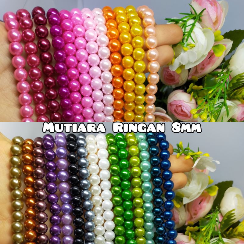 Mutiara Ringan 8mm Mutiara Sintetis 8mm