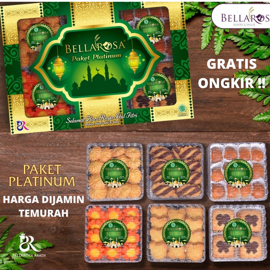 

KUE LEBARAN BELLAROSA PLATINUM BP /Bellarosa Paket Platinum/Paket Kue Lebaran/Paket Kue Kering