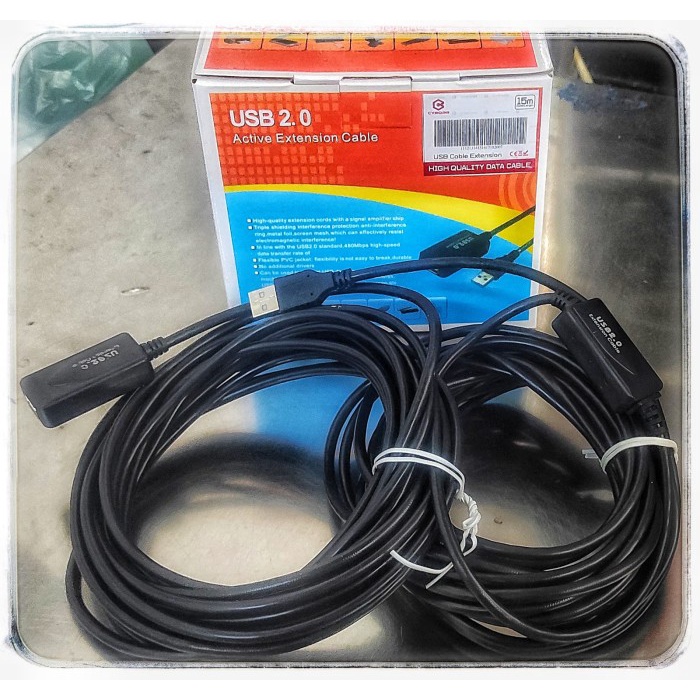 KABEL EXTENSION USB ACTIVE MALE TO FEMALE PENYAMBUNG EXTENTION AKTIF