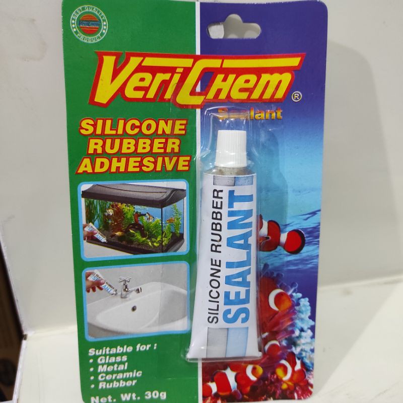 Verichem Lem Kaca Silikon Aquarium / silicone rubber adhesive sealant