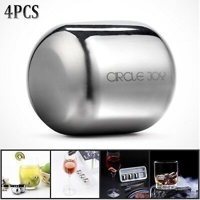 Circle Joy Stainless Es Batu Wine - Steel Ice Cubes