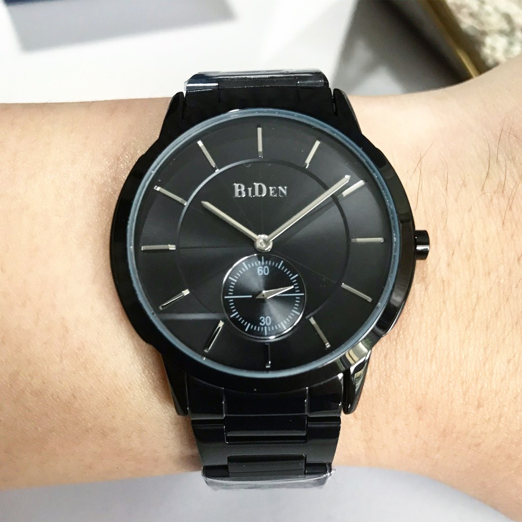 (COD) Jam Tangan Pria Wanita Unisex Original Ori BIDEN Suave Stainless Rantai Analog Quartz Anti Air