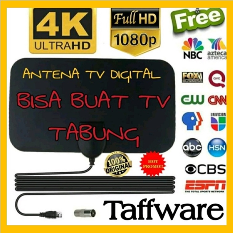 Antena Tv Indoor Led Tabung Indor Super Jernih Dalam Ruangan Original DVB-T2 4K High Gain 25dB Ori t