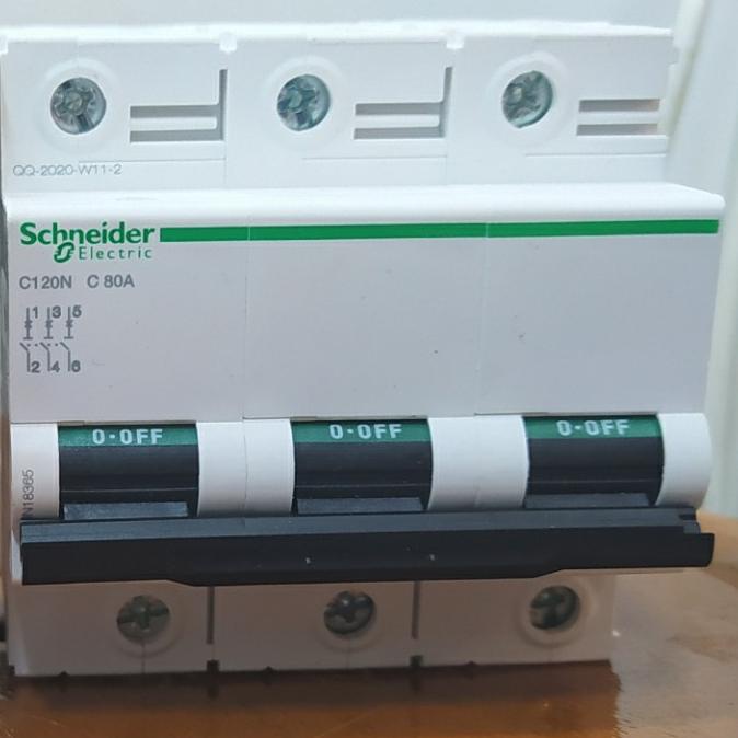 Mcb Schneider C120N 3P 80A Miniatur ada stock