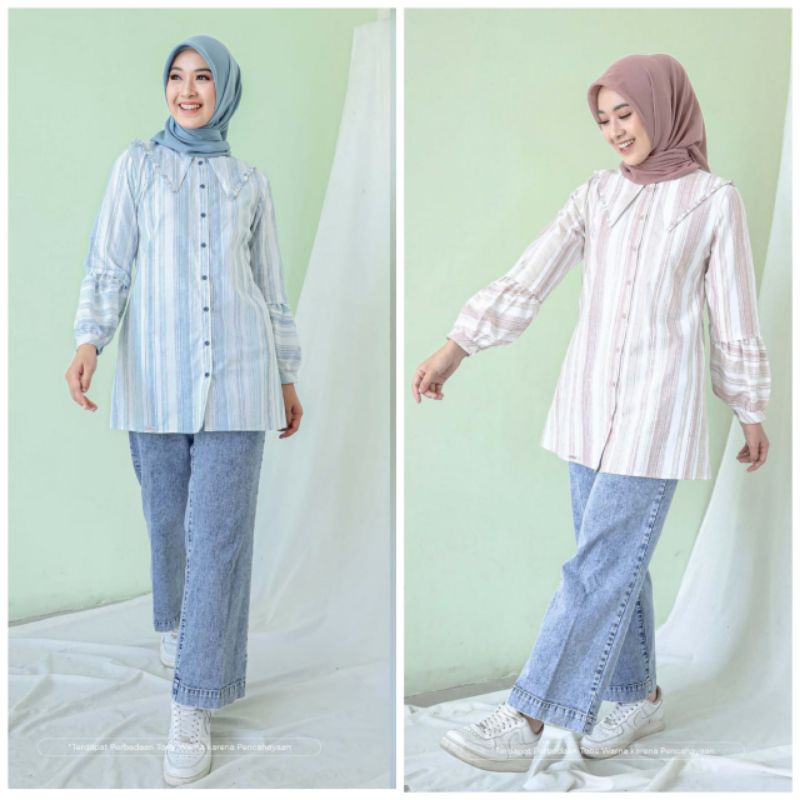 ETHICA// ATASAN ETHICA BLOUSE ETHICA NAOMI 10 NAOMI10 ORIGINAL