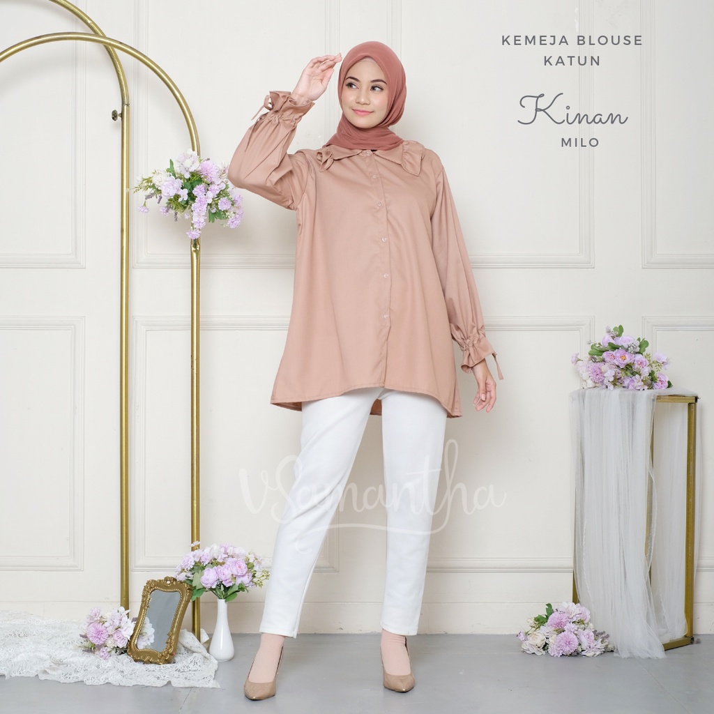 Kemeja Wanita / Blouse Basic Kinan
