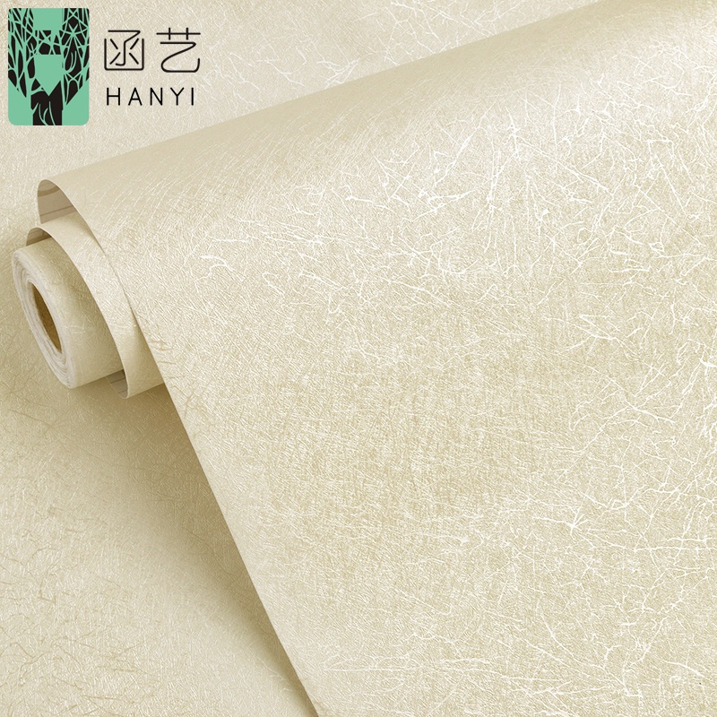 Wallpaper Dinding Garis Cream Polos 10M - Wallstiker Garis Cream Polos