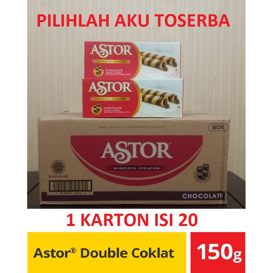 ASTOR Coklat 150 gr / ASTOR Waferstick Coklat 150 gr (1 KARTON ISI 20)