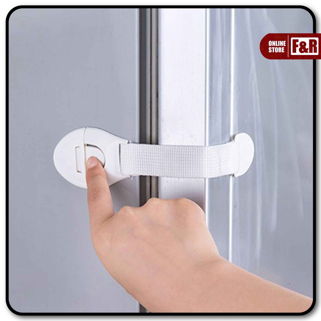 Kunci Kulkas Pengaman Anak Pengaman Laci Lemari Pengunci Pintu Kulkas dari Bayi dan Anak Baby Safety Lock Pelindung Pengunci Pengaman Laci Lemari Furniture Pintu Kulkas Microwave Penutup Toilet Kabinet Perabotan Rumah Tangga