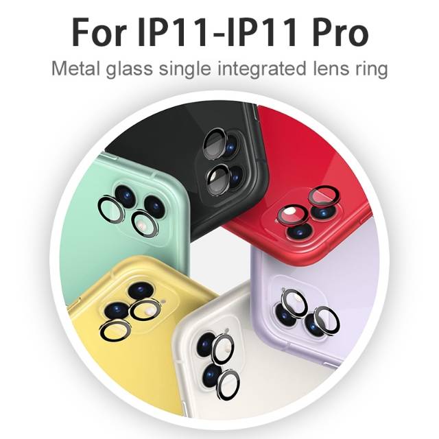 Metal Ring Tempered Glass Camera iphone 11 iphone 11 pro iphone 11 pro max Kamera