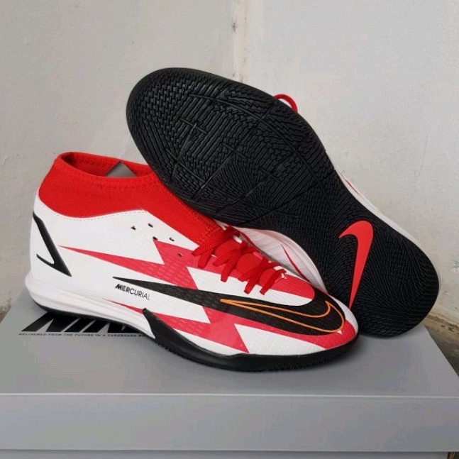 Sepatu Futsal Mercurial Superfly8 Academy CR7 Red ic-sepatu futsal-futsal