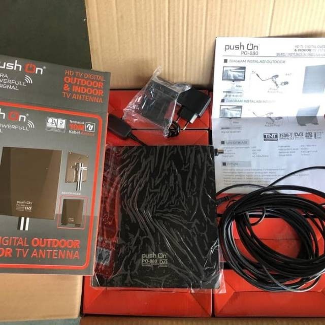 Antena Tv Push on Po880 hd tv digital outdoor & indoor tv antena