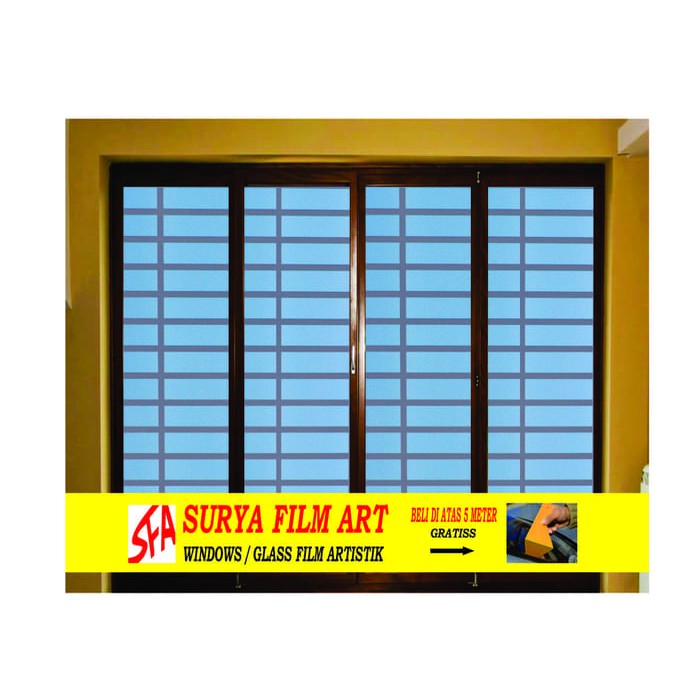 STICKER KACA/STIKER KACA/STICKER KACA MOTIF GARIS 702B