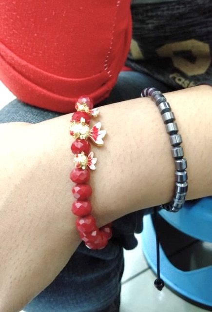 Gelang tangan wanita// gelang kristal // gelang ikan koki // gelang replika emas // gelang