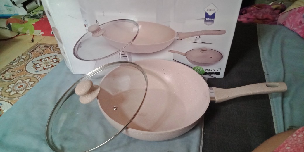 Bolde Super Pan Granite + Tutup Kaca 28cm Beige Induksi Glass Lid