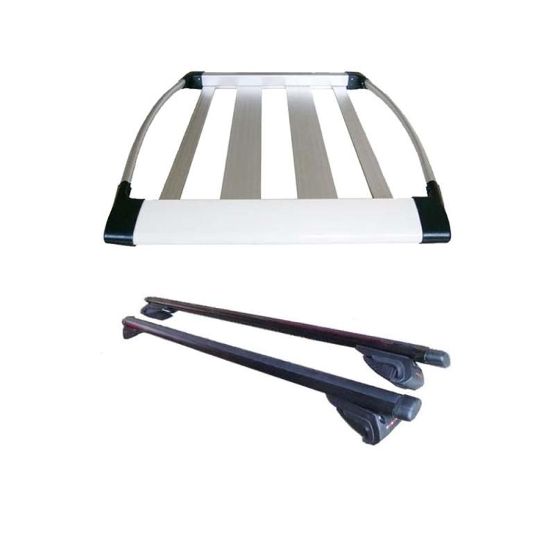 PAKET CROSS BAR JEPIT ROOF RAIL+RACK BAGASI ALUMUNIUM RUSH/TERIOS LAMA