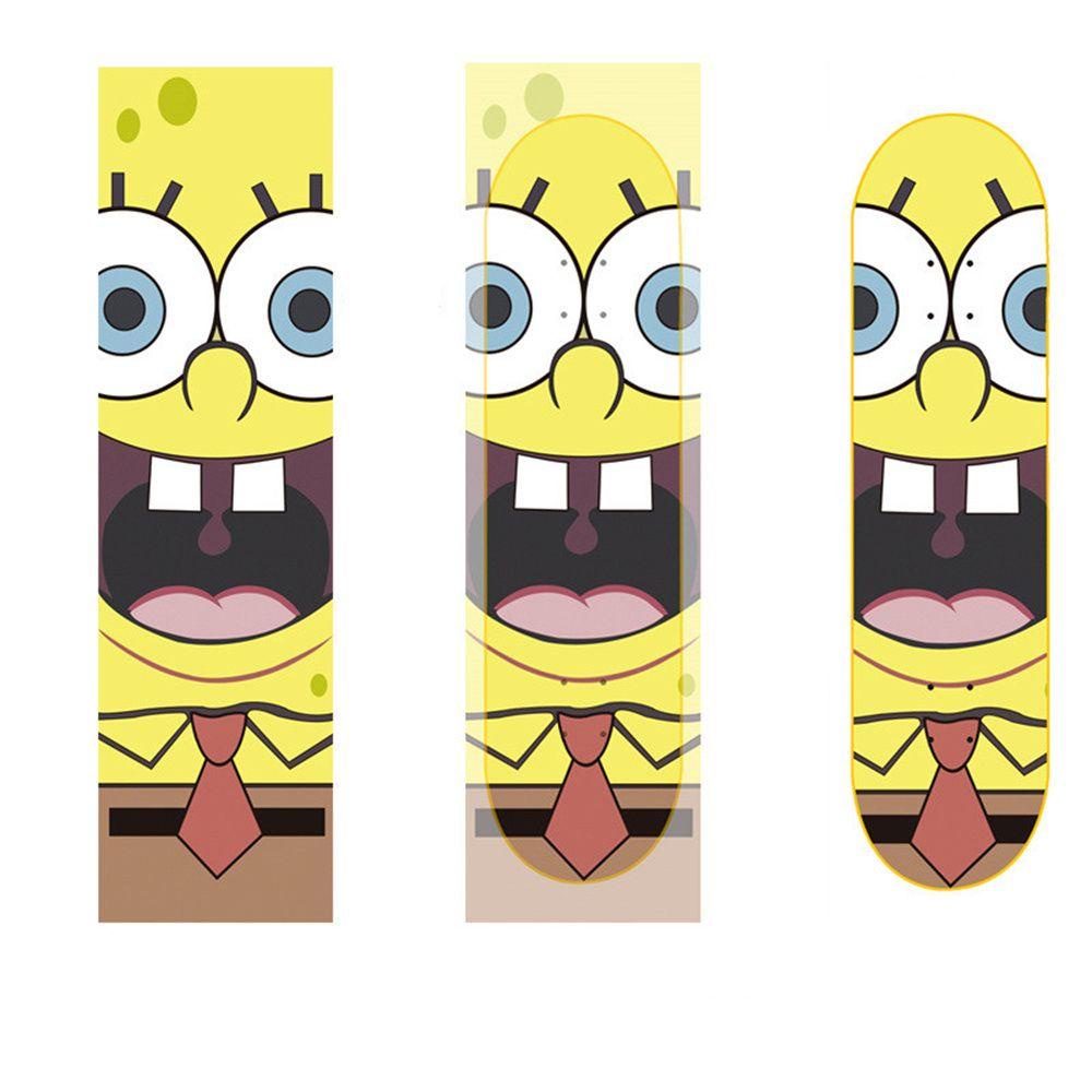 Lanfy Skateboard Amplas Skateboard Aksesoris Stiker Hias Semprot Digital Double Rocker Sepeda Listrik Scooter Griptape