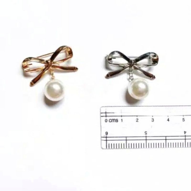 BROS DADA PITA KOREA / BROS SIMPLE PITA MUTIARA / BROOCH PEARL