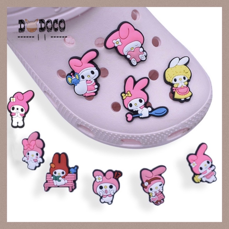 Aksesoris PIN Charms Sepatu Jibbitz Crocs DIY Motif Melody DD-07