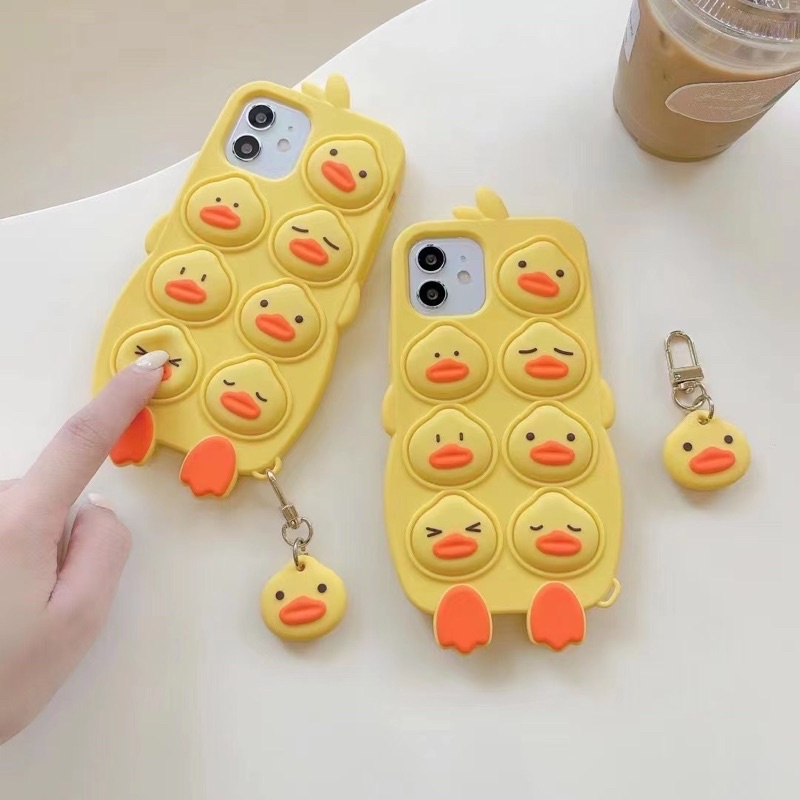 Duck Pop It Case Iphone 6 6s 6s+ 6+ 7 7+ 8 8+ X Xs Xr XsMAX 11 11Pro 11ProMax 12 12Mini 12Pro 12ProMax 13 13ProMax Pro max