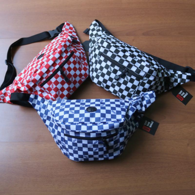 Waistbag tas bag vans motif catur