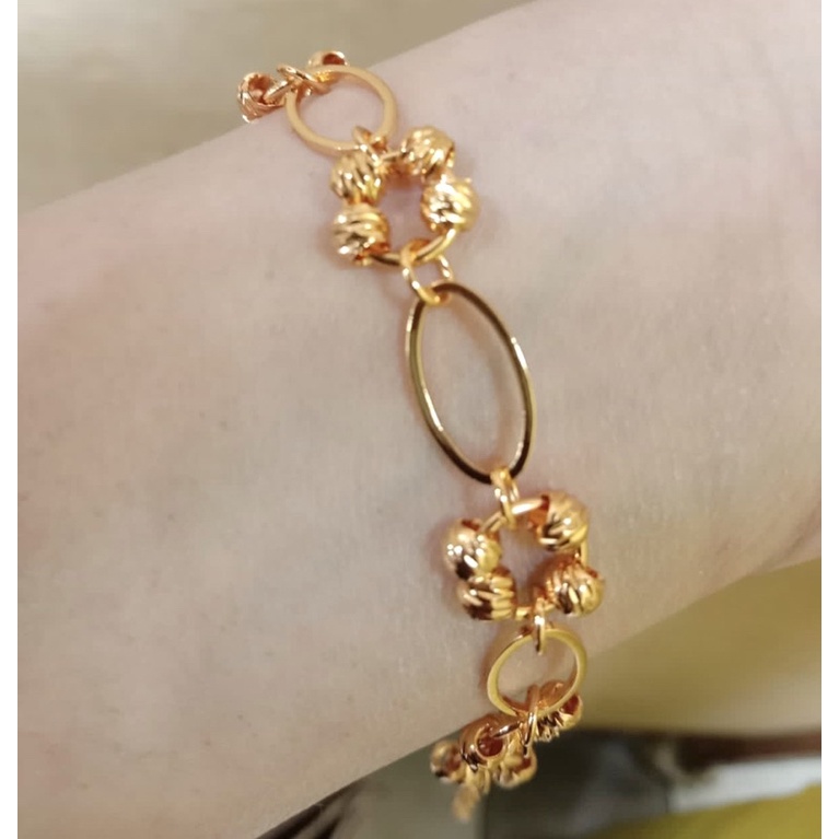 Gelang tangan wanita / gelang lapis emas / gelang replika emas / gelang / perhiasan