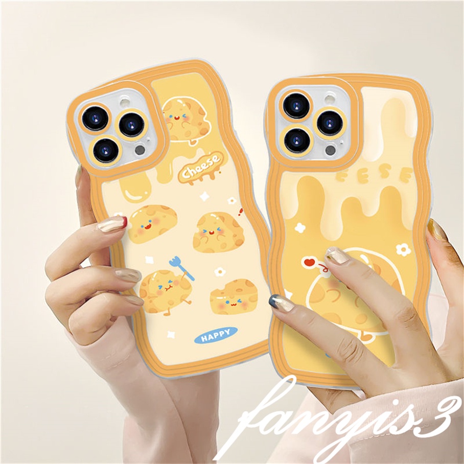 Samsung A04 A04E A04s M23 A13 A03 A23 A33 A53 A73 A03s A52s A02 A12 A22 A52 A72 A32 A51 A71 A50 A50s A30s A31 M53 A20 A30 Cheese Wavy Edge Phone Case TPU Soft Protective Cover
