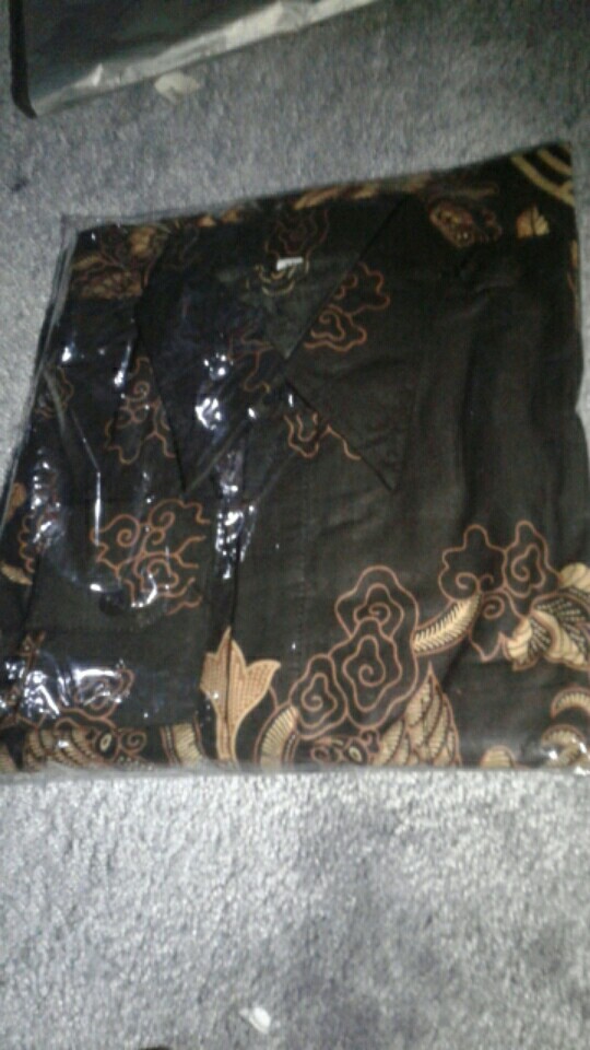 Kemeja Batik Pria Lengan Panjang Size M L Xl Xxl Bswart Batik Hrb026 Kenango Panjang Padi