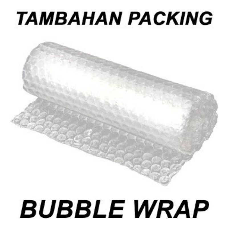 

tambahan packingbubble warp,/kardus biar paket aman