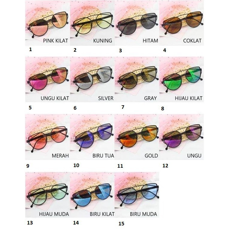 RSB VZ012 Kacamata Fashion Keren Fashion Unisex Sunglasses Lensa Spectacles Style Korea Import