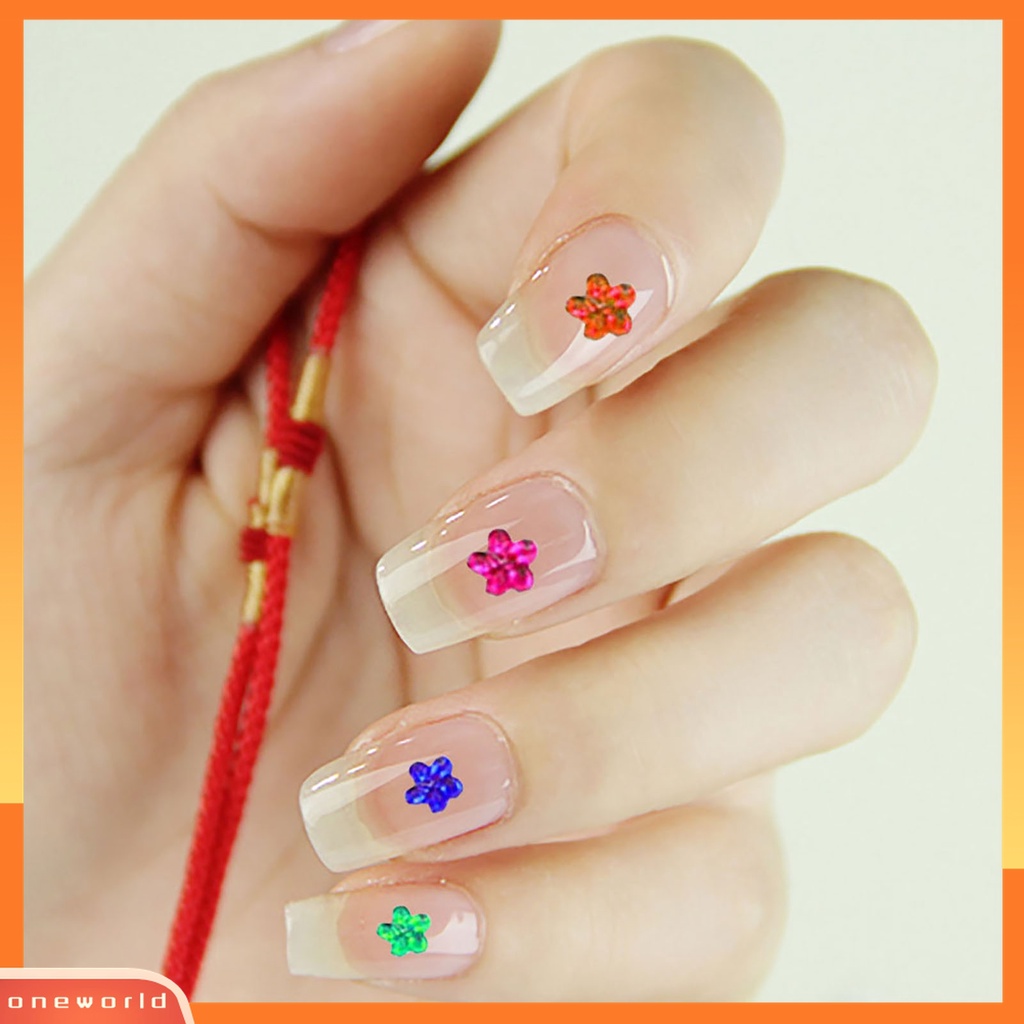 (ONWO) 1 Roda Stiker Kuku Bahan Akrilik Aneka Warna Untuk Dekorasi Nail Art