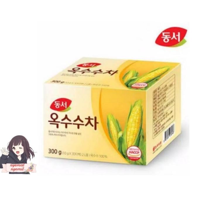 

(BISA COD) Dongsuh Corn Tea 300gr-Teh jagung Korea 30 sachet BERKUALITAS Kode 20