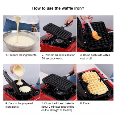 Cetakan kue Waffle Croffle Maker - Tempat buat Wafel Roti Donat Croissant Anti Lengket Marble coated belgian Waffle Maker