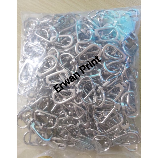 Kaitan Kawat / Kaitan Tas / Cantolan Tas / Pengait Tas 2 cm Nikel (Isi 120 pcs)