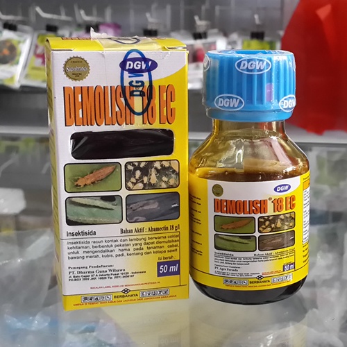 Insektisida DEMOLISH 18 EC 50ml, untuk thrips, keriting pada cabai