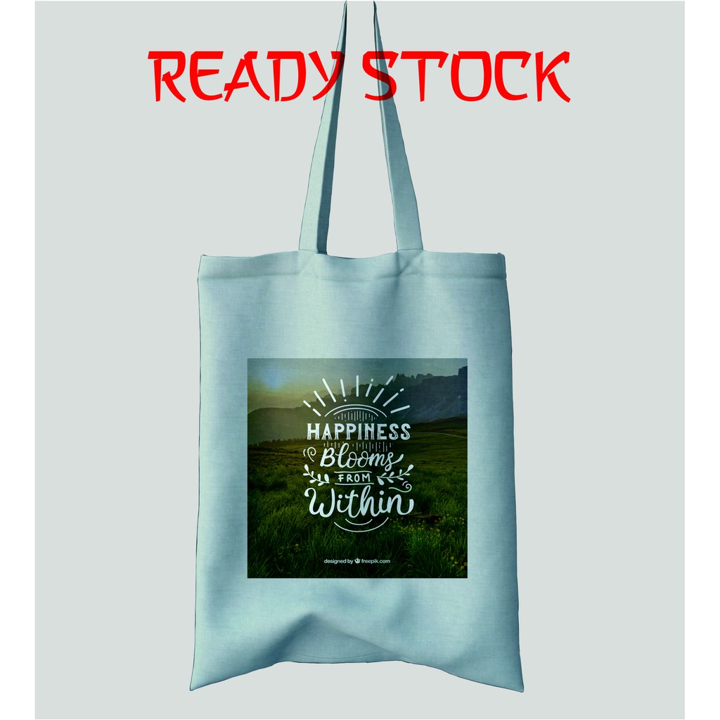 Totebag Premium - Canvas Drill - Bukan Blacu - Tas Fashion Wanita -  RS013