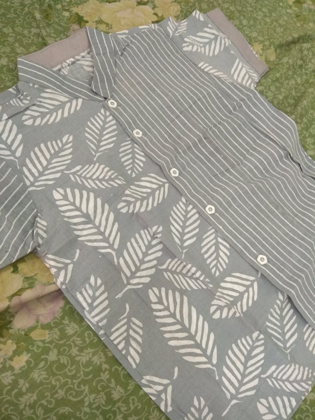 Imut Batik Anak & Ayah Daun Lurik Baju Batik Anak Cowok Kemeja Batik Anak Batik Anak Laki-laki