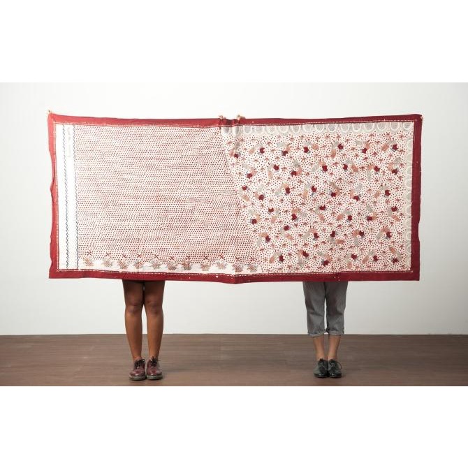 Kain Batik Pagi Sore Ayam Madura Merah