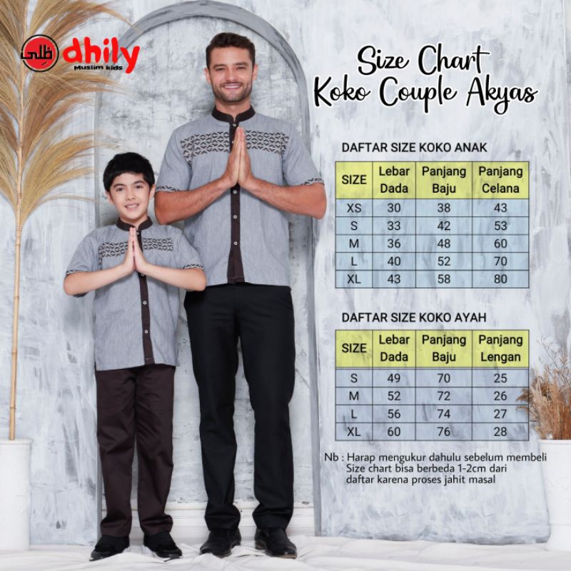 BAJU KOKO COUPLE AYAH ANAK AKYAS 7