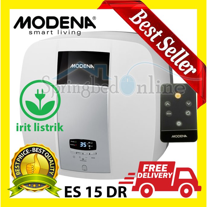 Pemanas Air Listrik Modena CASELLA ES 15 DR - Water Heater With Remote