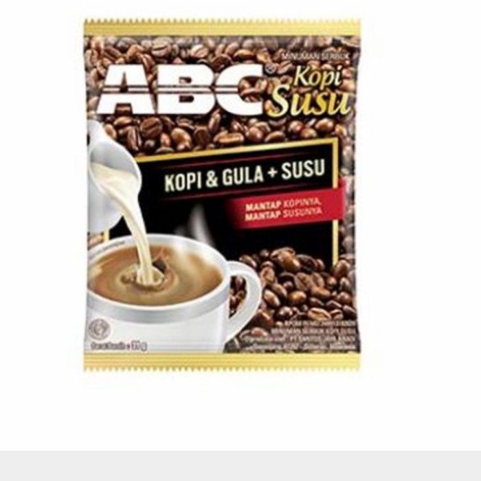 

minuman kopi abc susu saset seduh 31gr (10pc)