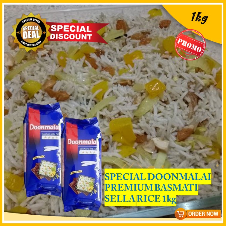 Beras basmati doonmalai 1kg Asli donmalai basmati sella rice premium harga grosir